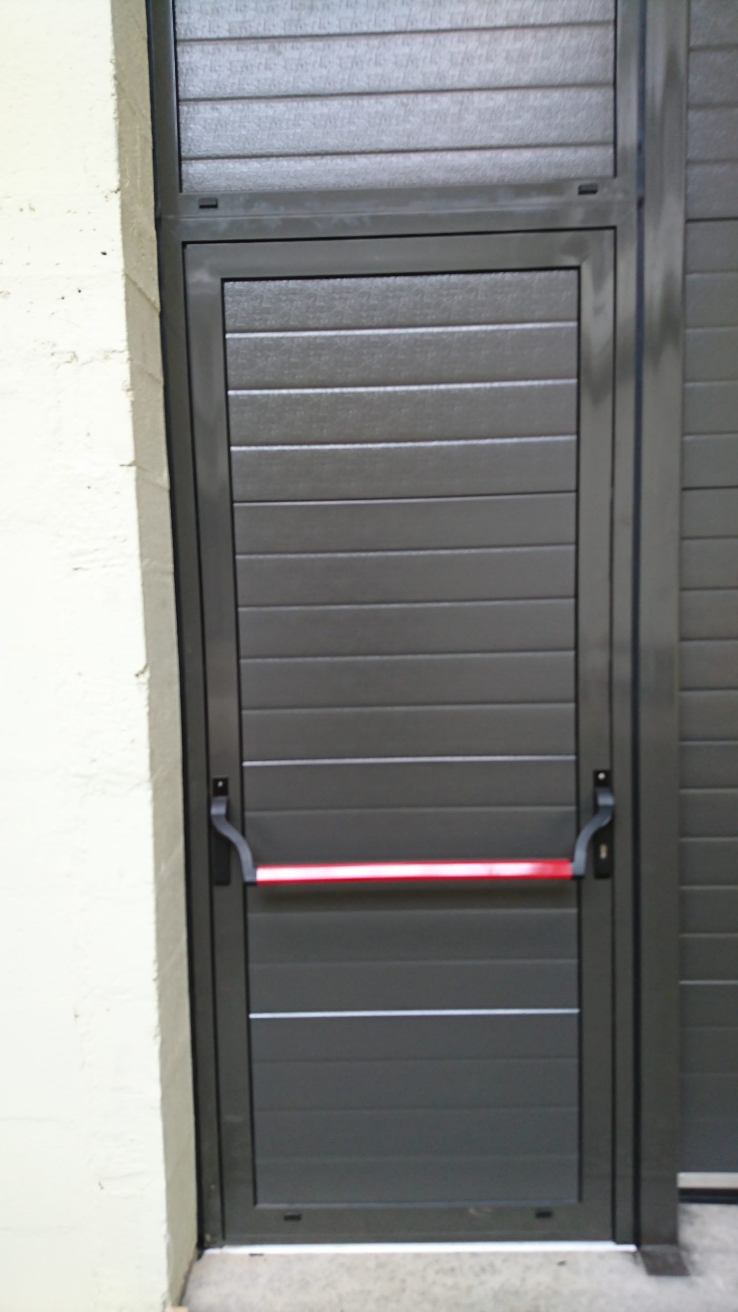 Portillon adjacent en panneaux isolés de porte sectionnelle