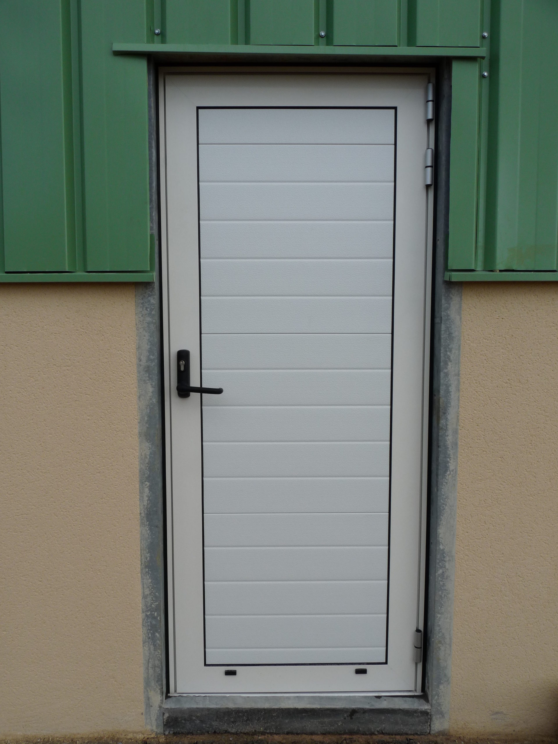 Portillon adjacent en panneaux isolés de porte sectionnelle